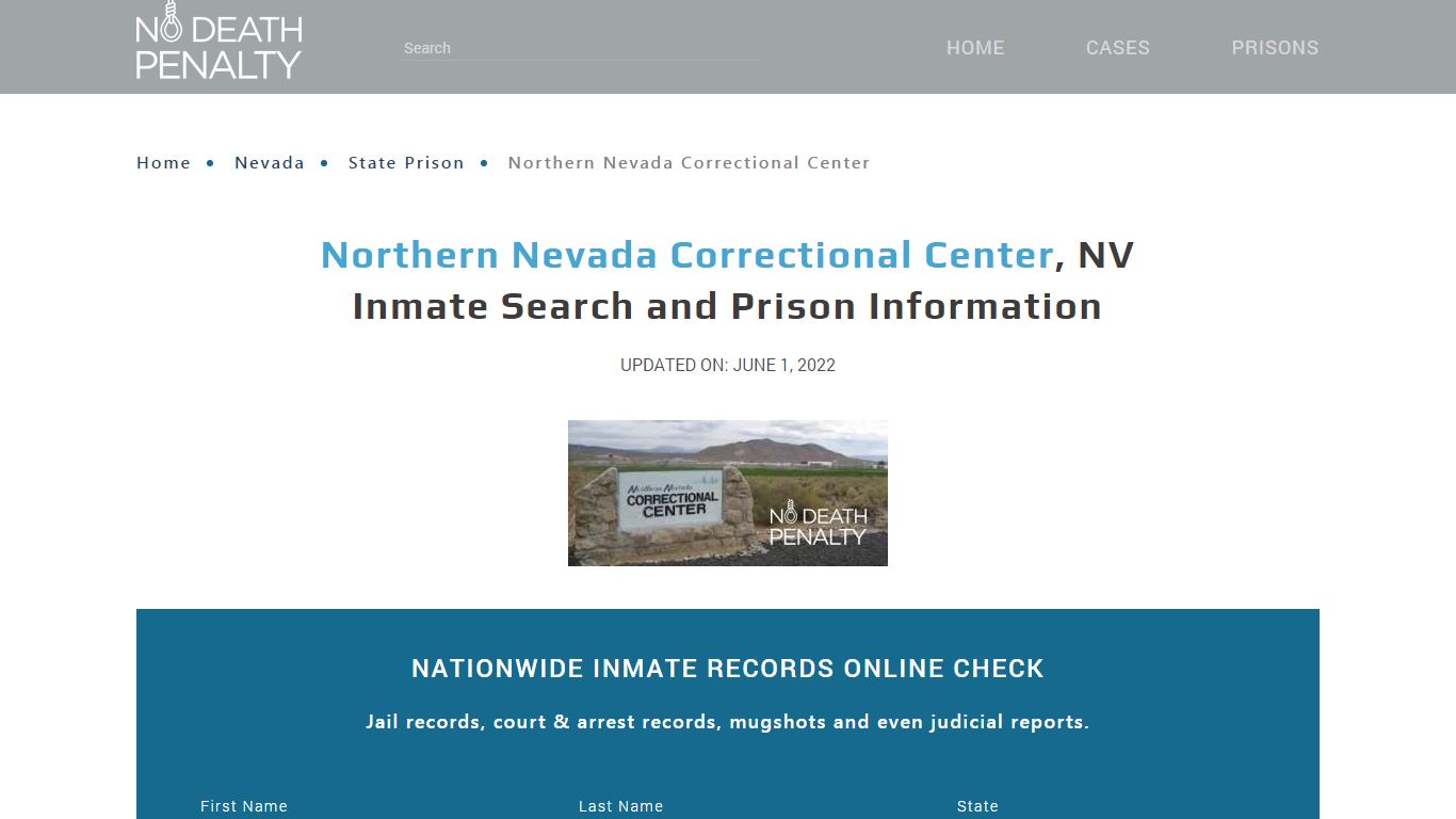 Northern Nevada Correctional Center, NV Inmate Search ...