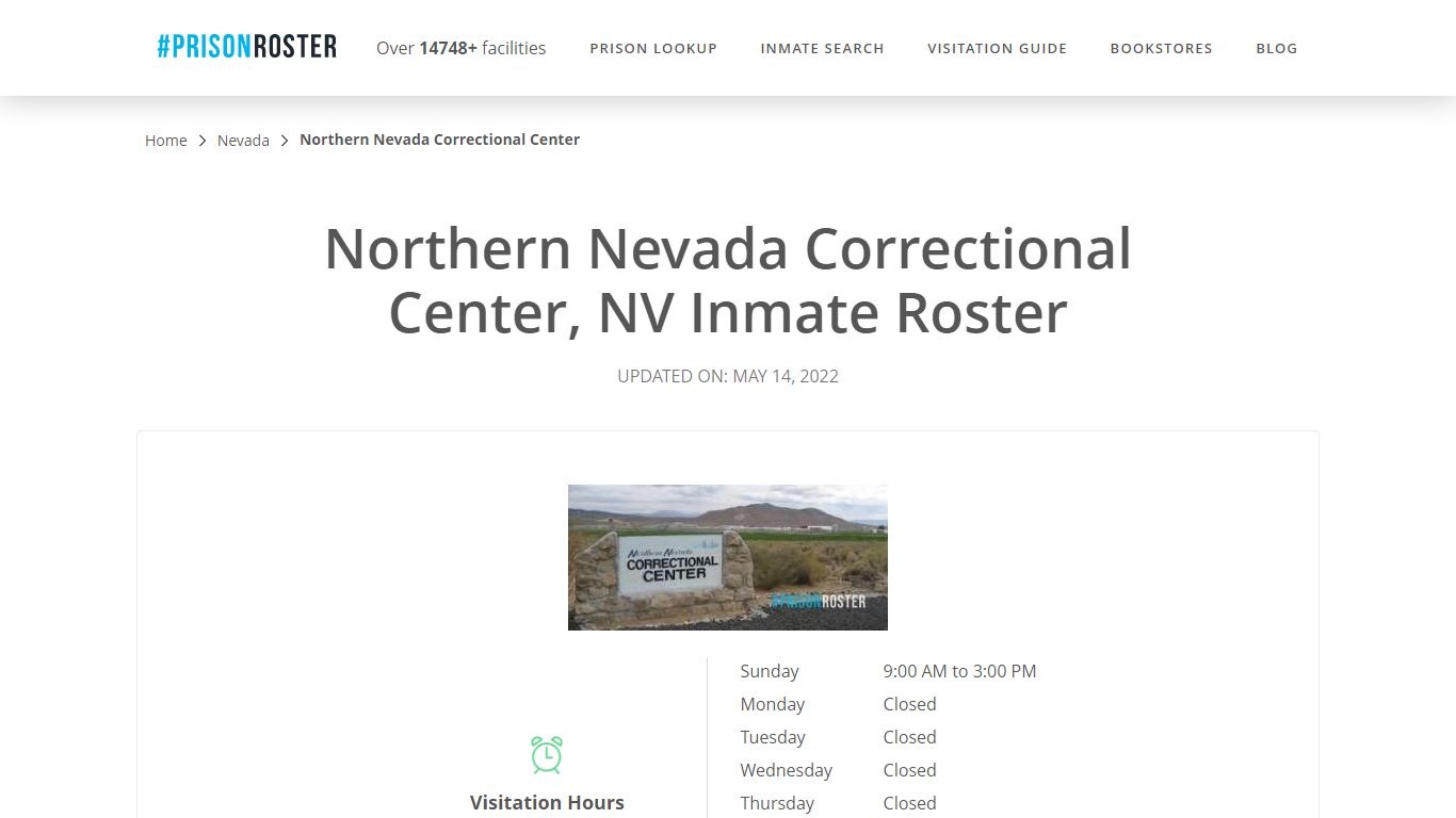 Northern Nevada Correctional Center, NV Inmate Roster